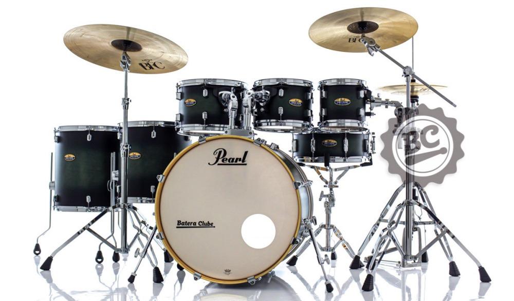 Bateria Pearl Decade Maple Deep Forest Burst 20",8",10",12",14",16" com Kit de Ferragens 830