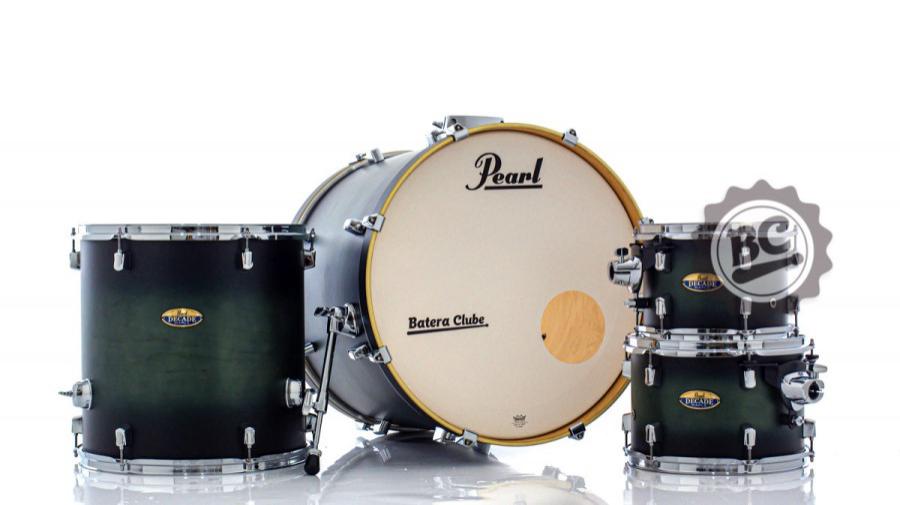Bateria Pearl Decade Maple Deep Forest Burst 22",10",12",16" com Caixa (Shell Pack)
