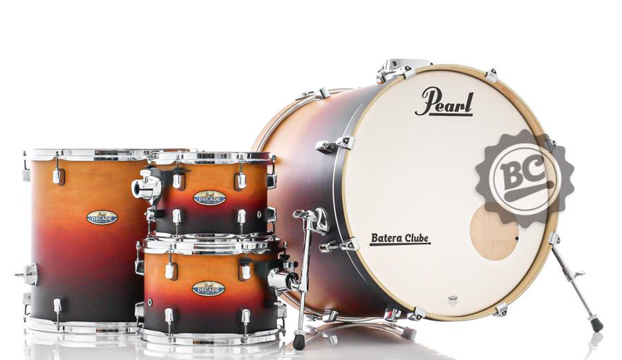 Bateria Pearl Decade Maple Ember Dawn 20",10",12",14" e Caixa 14x5.5" (Shell Pack)