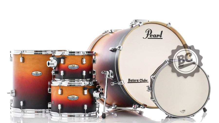 Bateria Pearl Decade Maple Ember Dawn 22",10",12",16" e Caixa 14x5.5" (Shell Pack)