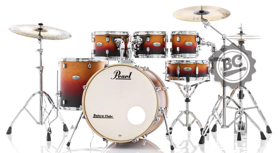Bateria Pearl Decade Maple Ember Dawn 20",8",10",12",14" com Kit de Ferragens 830