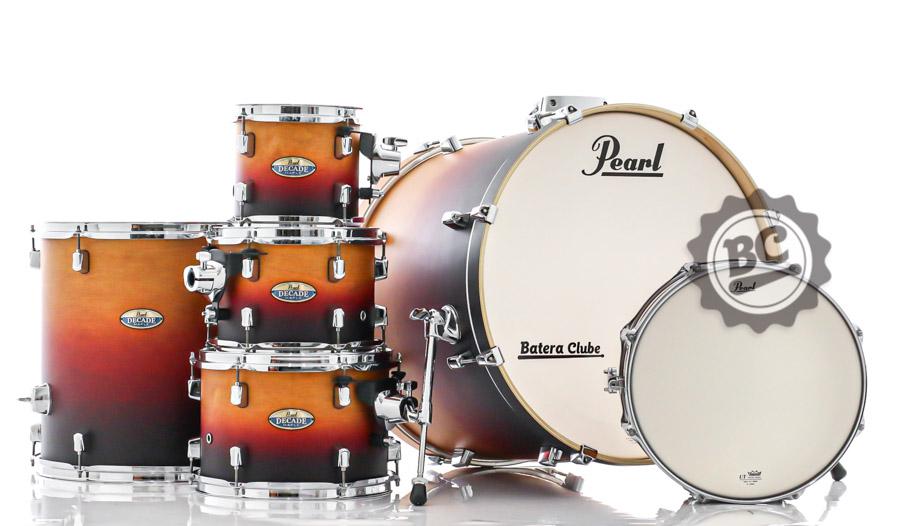 Bateria Pearl Decade Maple Ember Dawn 22",8",10",12",16" e Caixa 14x5.5" (Shell Pack)