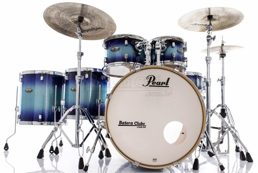 Bateria Pearl Decade Maple Faded Glory Lacquer 22",10",12",14",16" com Ferragens 830