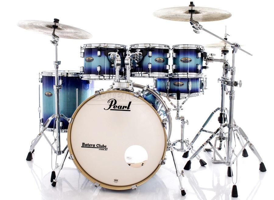 Bateria Pearl Decade Maple Faded Glory Lacquer 20",8",10",12",14" com Kit Ferragens 830