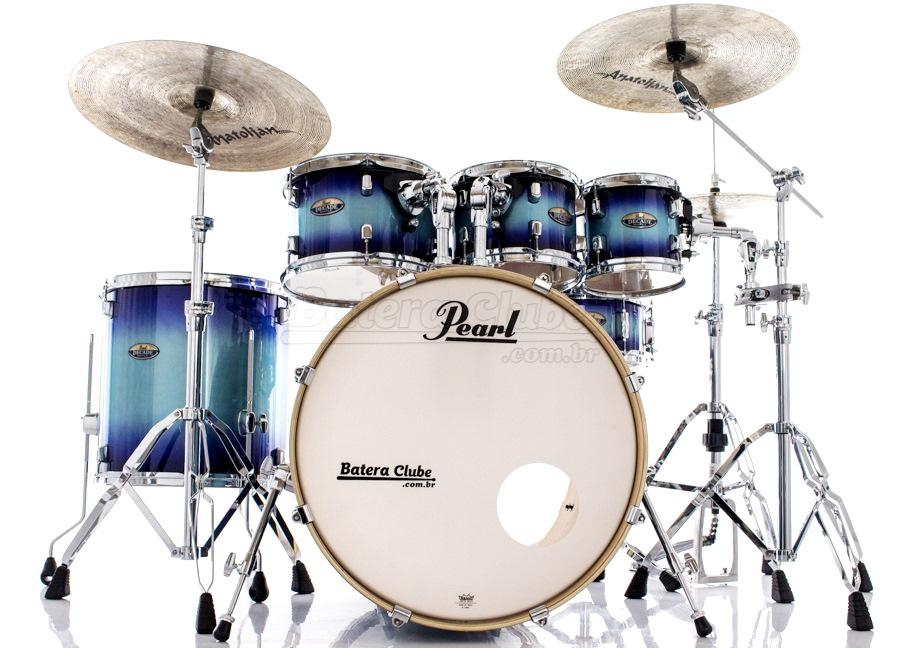 Bateria Pearl Decade Maple Faded Glory Lacquer 22",8",10",12",16" com Kit Ferragens 830