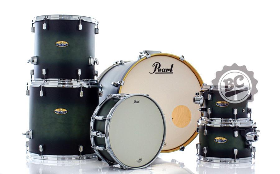 Bateria Pearl Decade Maple Deep Forest Burst 20",10",12",14",16" com Caixa (Shell Pack)