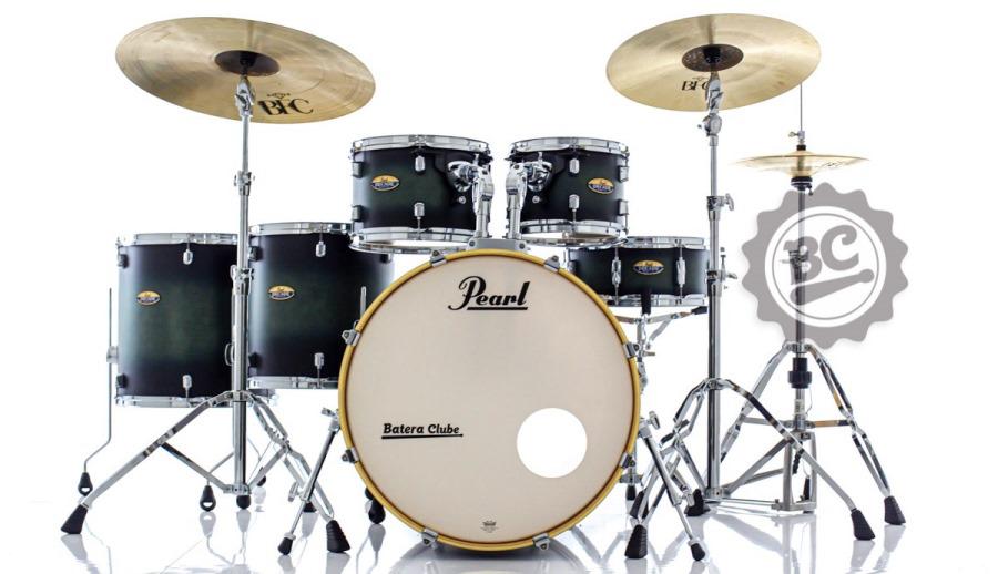Bateria Pearl Decade Maple Deep Forest Burst 20",10",12",14",16" com Kit de Ferragens 830