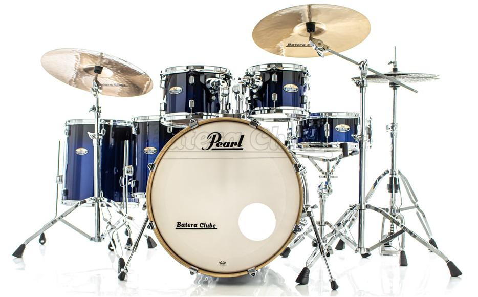 Bateria Pearl Decade Maple Kobalt Blue Lacquer 20",10",12",14",16" com Caixa e Kit Ferragens 830