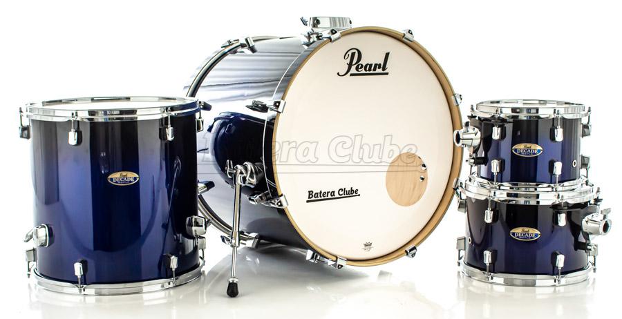 Bateria Pearl Decade Maple Kobalt Blue Lacquer 20",10",12",14" com Caixa (Shell Pack)