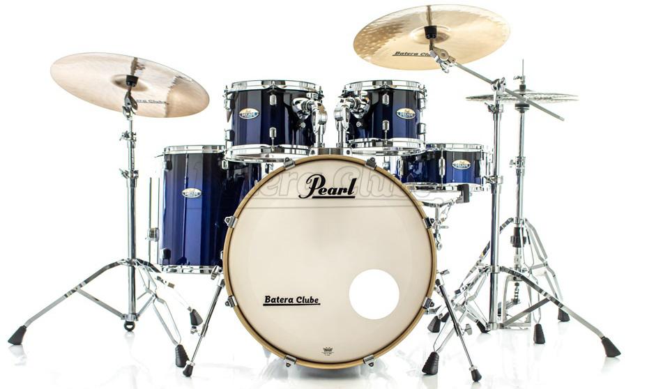 Bateria Pearl Decade Maple Kobalt Blue Lacquer 20",10",12",14" com Caixa e Kit Ferragens 830