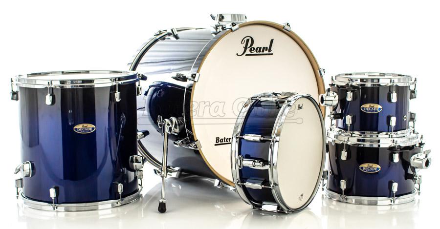 Bateria Pearl Decade Maple Kobalt Blue Lacquer 22",10",12",16" com Caixa (Shell Pack)
