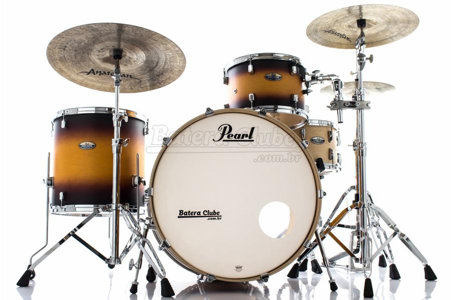 Bateria Pearl Decade Maple Rock Classic Satin Amburst Bumbo 24", Tom 13" e Surdo 16" (Shell Pack)