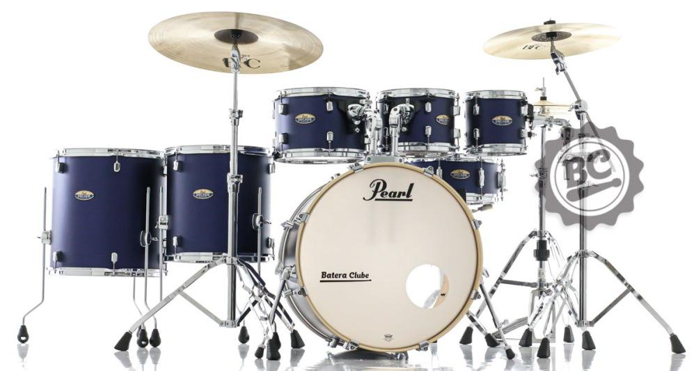 Bateria Pearl Decade Maple Ultramarine Velvet 22",8",10",12",14",16" com Kit de Ferragens 830