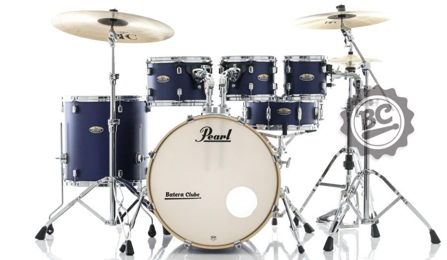 Bateria Pearl Decade Maple Ultramarine Velvet 20",8",10",12",14" com Kit de Ferragens 830