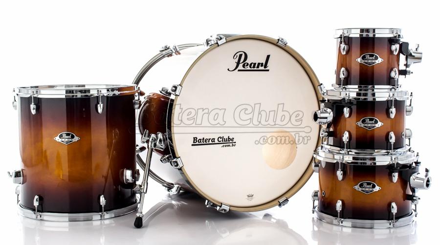 Bateria Pearl Export EXL Lacquer Gloss Tobbaco Burst 20",8",10",12",14" (Shell Pack)