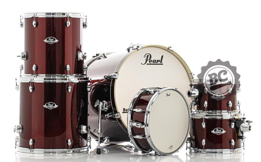 Bateria Pearl Export EXX Series Mahogany Burgundy 22",10",12",14",16" (Shell Pack)