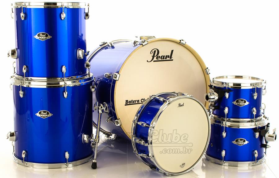Bateria Pearl Export EXX Series Mahogany High Voltage Blue 20",10",12",14",16" (Shell Pack)