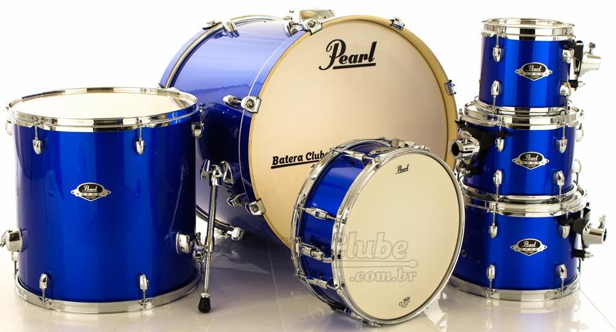 Bateria Pearl Export EXX Series Mahogany High Voltage Blue 22",8",10",12",16" (Shell Pack)