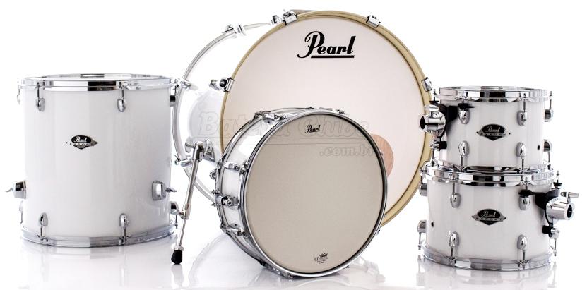 Bateria Pearl Export EXX Series Mahogany Pure White 22",10",12",14" (Shell Pack)