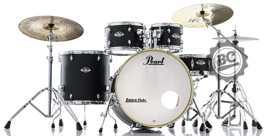 Bateria Pearl Export EXX Series Shadow Black 22",10",12",16", Caixa e Kit Ferragens HWP-830
