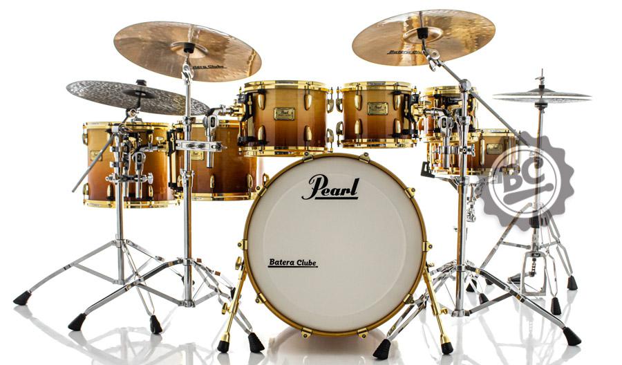 Bateria Pearl Masters Custom MMX Gold Sunrise Fade 22",8",10",12",14",16" Shell Pack (Seminovo)