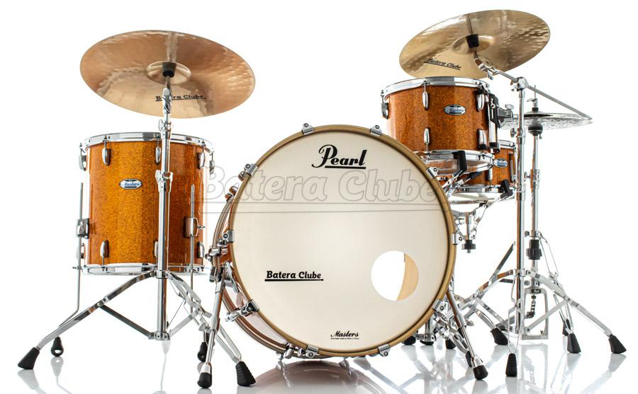 Bateria Pearl Masters MCT Maple Complete Autumn Fade Sparkle Rock com Bumbo 24",13",16" (Shell Pack)