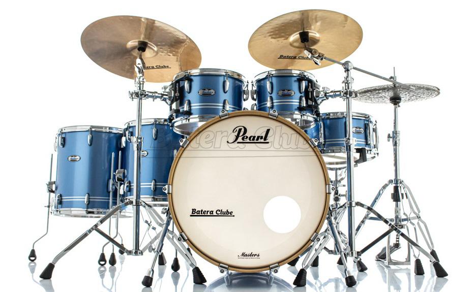 Bateria Pearl Masters MCT Maple Complete Light Blue Metallic 22",10",12",14",16" (Shell Pack)