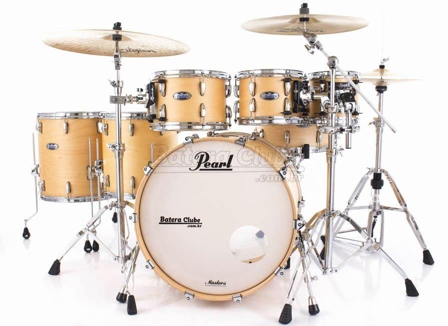 Bateria Pearl Masters MCT Maple Complete Satin Natural 22",8",10",12",14",16" Thin Shells