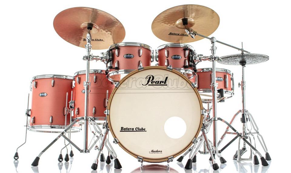 Bateria Pearl Masters MCT Maple Complete Satin Sakura Coral 22",10",12",14",16" (Shell Pack)