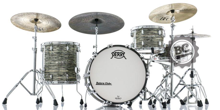 Bateria Pearl President Deluxe Desert Ripple com Bumbo 22", Tom 13" e Surdo 16" (Shell Pack)