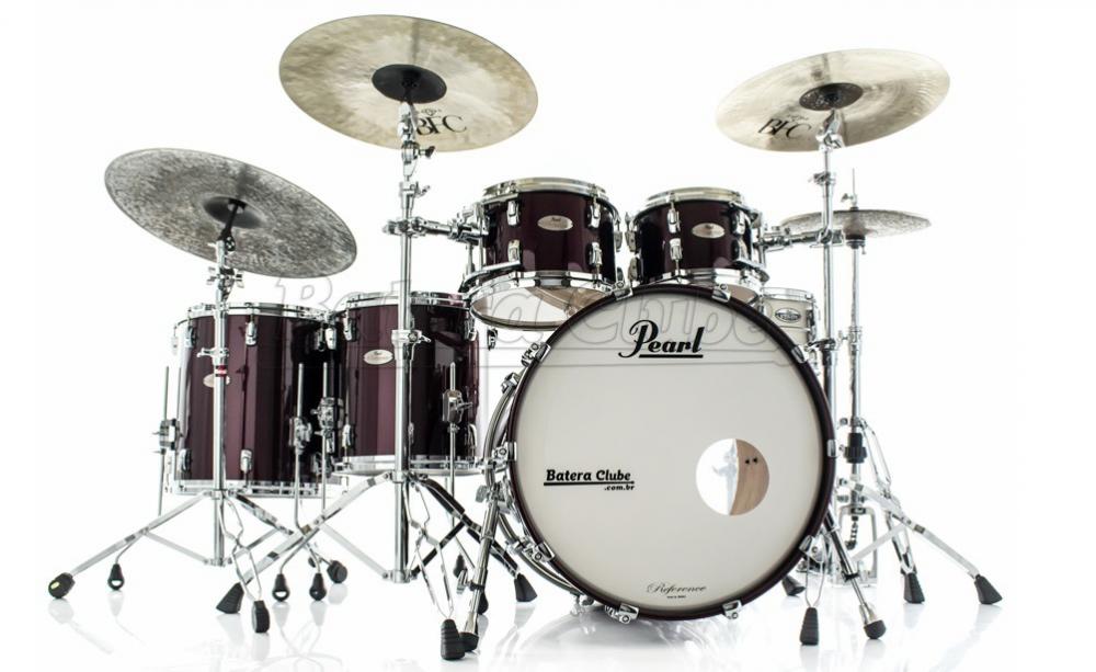 Bateria Pearl Reference Recipe Black Cherry Lacquer 22",10",12",14",16" (Shell Pack)