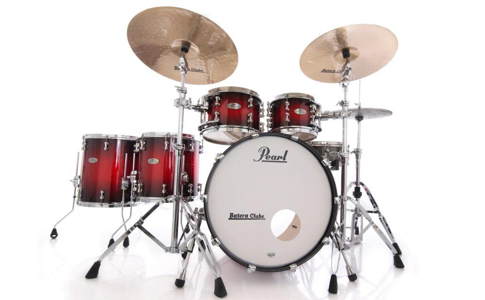 Bateria Pearl Reference Pure Scarlet Sparkle Burst 22",10",12",14",16" (Shell Pack) Thin Shells