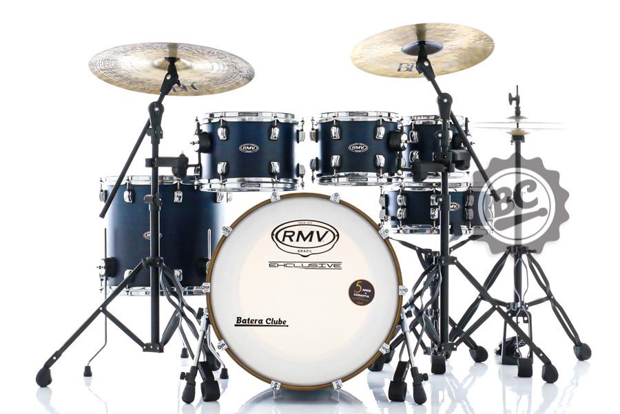Bateria RMV Concept Exclusive Dark Blue Fade 22",8",10",12",16" com Ferragens Hard-Tech (Liquidação)
