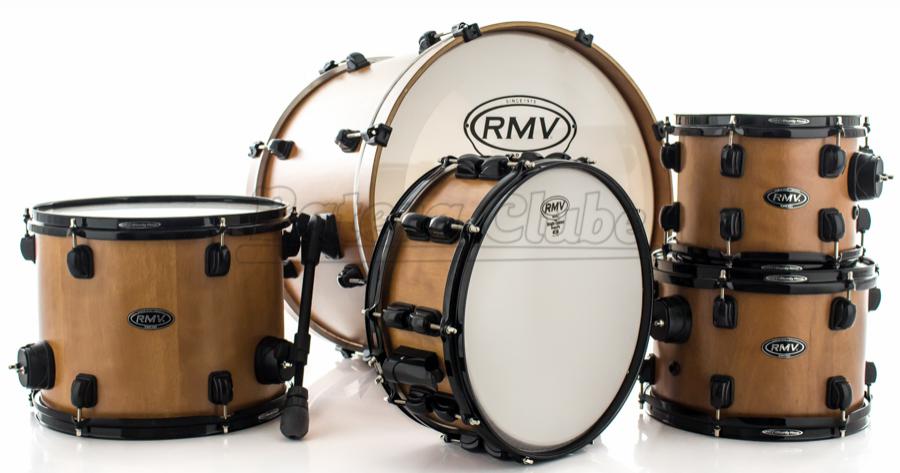 Bateria RMV Concept Fiber Shell Jequitibá 20",10",12",14" com Caixa 14x5,5" (Shell Pack)