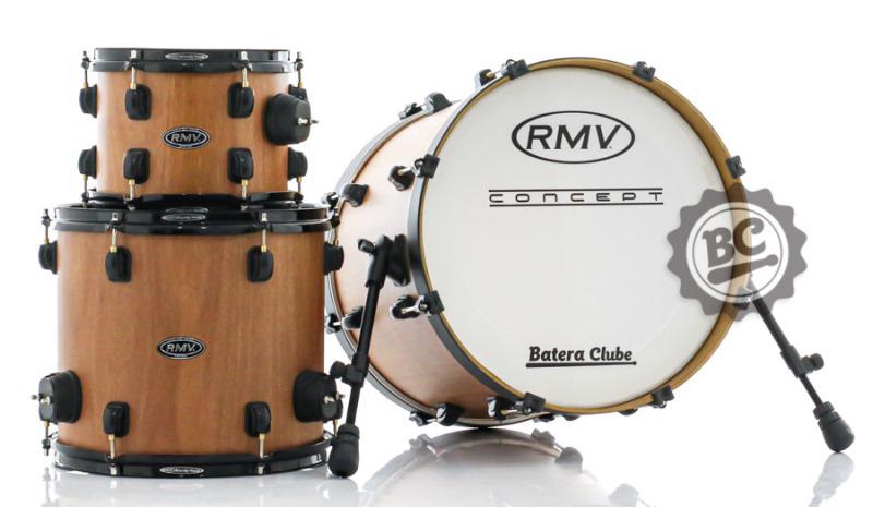 Bateria RMV Concept Jazz Fiber Shell Jequitibá com Bumbo 18", Tom 10", Surdo 14" (Shell Pack)