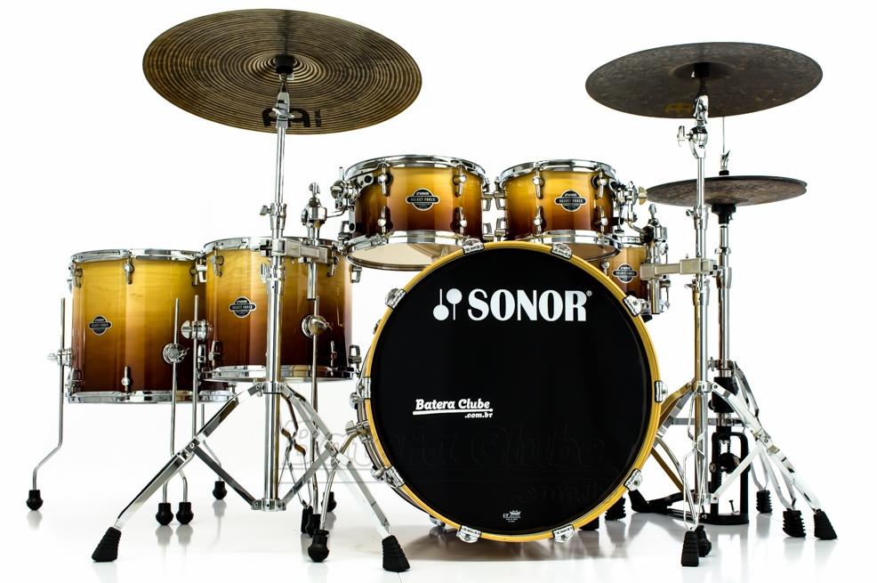 Bateria Sonor Select Force Maple S Drive Autumn Fade 22",10",12",14",16" Caixa 14x6,5" (Shell Pack)