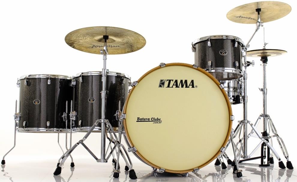 Bateria Tama Silverstar Birch Hard Rock Midnight Gold Sparkle Bumbo 26",13",16",18" (Shell Pack)