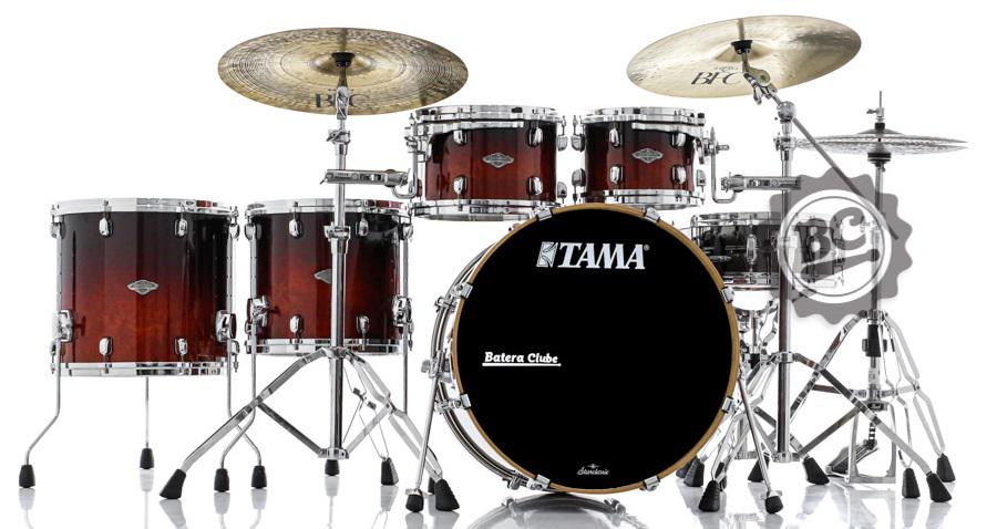 Bateria Tama Starclassic Performer Dark Cherry Fade 22",10",12",14",16" (Shell Pack) Maple Birch