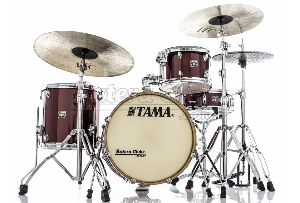 Bateria Tama Superstar Classic Maple Dark Red Sparkle Bumbo 18", Tom, Surdo e Caixa (Shell Pack)