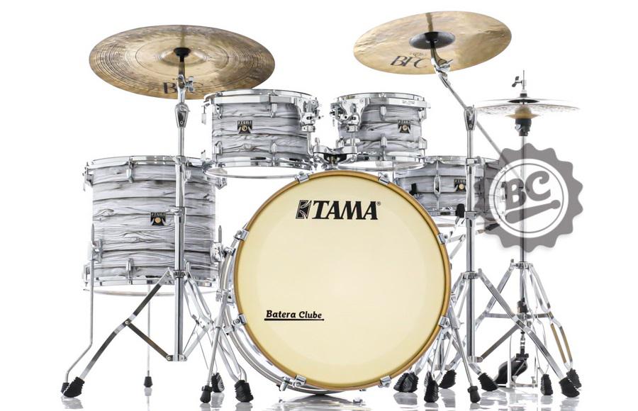 Bateria Tama Superstar Classic Maple Ice Ash Wrap 22",10",12",16" e Caixa 14x6,5" (Shell Pack)