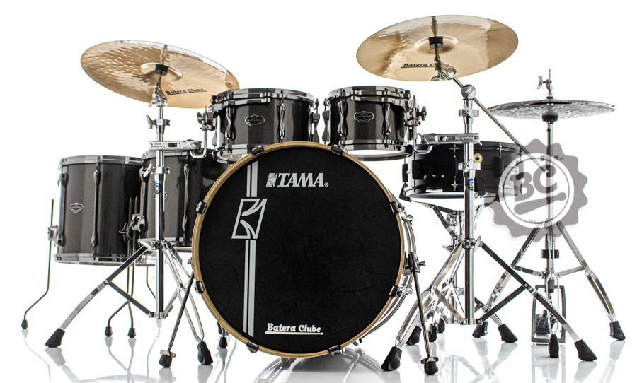 Bateria Tama Superstar Hyper-Drive Maple Midnight Gold (Shell Pack) 22",10",12",14",16" com Die-Cast