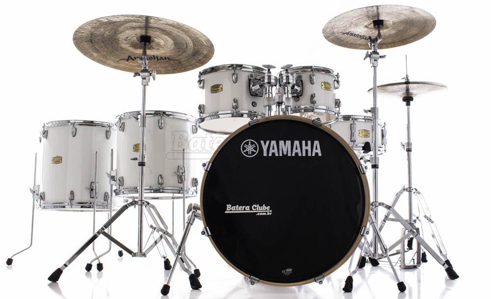 Bateria Yamaha Stage Custom Birch Classic White Lacquer 22",10",12",14",16" (Shell Pack)