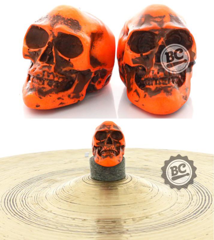 Borboleta Gorilla Caveira Neon Laranja BPCNL para Estantes de Prato 8mm Kit com 2 Unidades