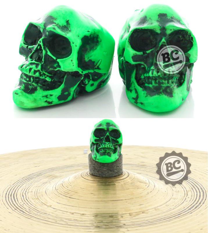 Borboleta Gorilla Caveira Neon Verde BPCNV para Estantes de Prato 8mm Kit com 2 Unidades