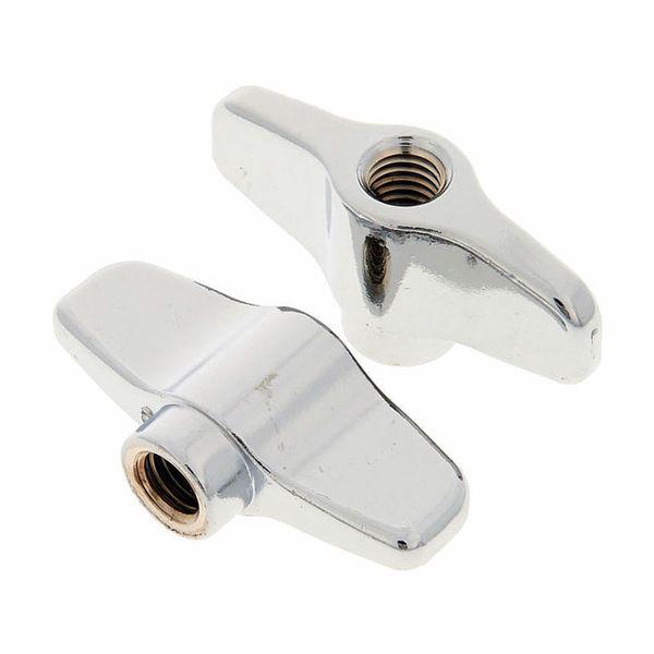 Borboleta Tama Wing Nut WN8P Standard kit com 2 unidades para estantes de prato padrão 8mm (035178)