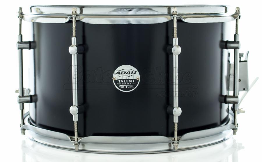 Caixa Adah Talent Series Matte Black Chrome 14x8" com Aros 2mm e Casco em Lyptus Saligna