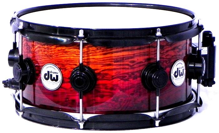 Caixa DW Collectors Exotic Series Tropical Olive 12x5,5" Black Chrome (Acervo)