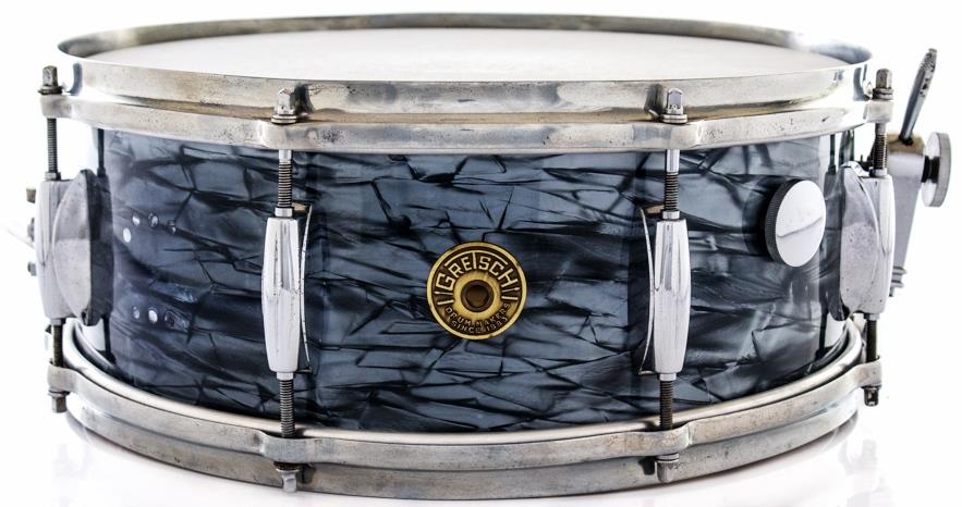 Caixa Gretsch Broadkaster Sky Blue Pearl 14x5" Vintage Década 50 US$ 599 (Acervo)