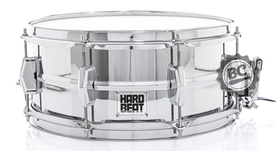 Caixa Hard Beat Classic 14x6" HBSS1460 em Steel Shell com Aros Powerhoop 2.3mm e abafador interno