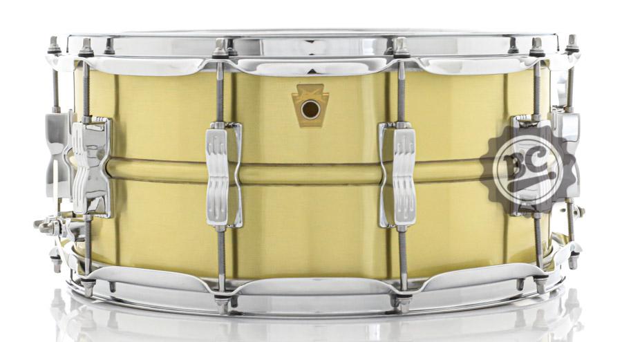 Caixa Ludwig Acrolite Brass 14x6,5" LB654B Brushed Brass Shell (Made in USA) Automático Vintage P86